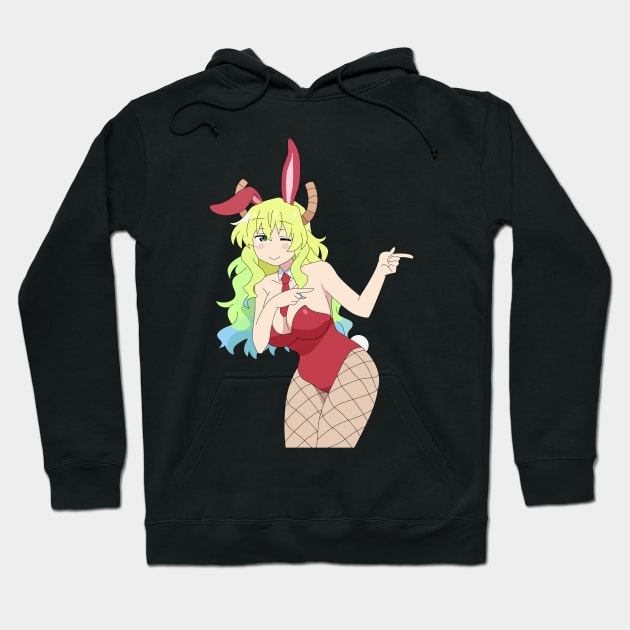 Lucoa Bunny Girl Miss Kobayashis Dragon Maid Hoodie TeePublic